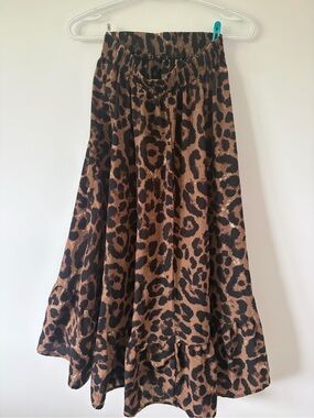 Shein - Leopard Skirt